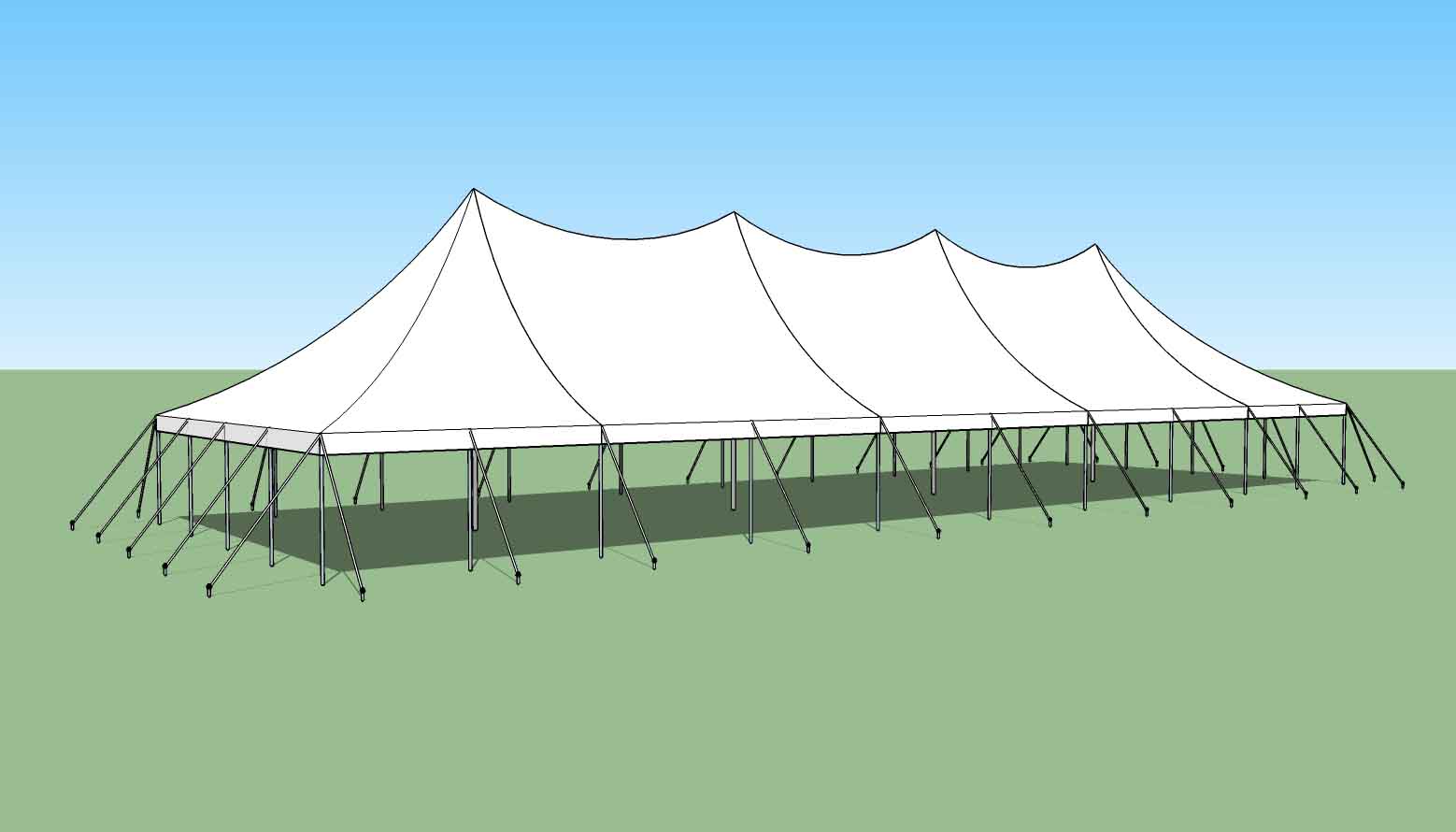 30x90 party tent